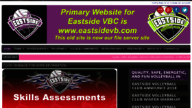 What Eastsidevb.leaguer.org website looked like in 2018 (7 years ago)