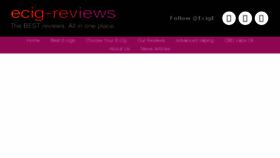 What Ecigreviewsite.co.uk website looked like in 2018 (6 years ago)