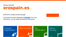 What Erospain.es website looked like in 2018 (6 years ago)