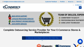 What Ecommercedatasolution.com website looked like in 2018 (6 years ago)