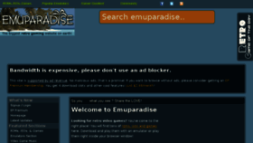 What Emuparadise.mobi website looked like in 2018 (6 years ago)
