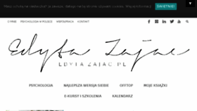 What Edytazajac.pl website looked like in 2018 (7 years ago)