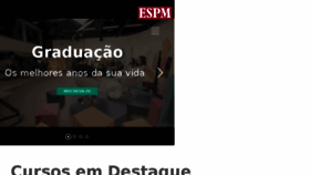 What Espm.br website looked like in 2018 (6 years ago)