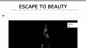 What Escapetobeauty.com website looked like in 2018 (6 years ago)