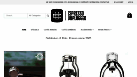 What Espressounplugged.com website looked like in 2018 (6 years ago)