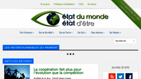 What Etat-du-monde-etat-d-etre.net website looked like in 2018 (6 years ago)