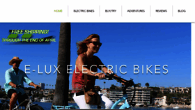 What Eluxbikes.com website looked like in 2018 (5 years ago)