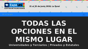 What Expouniversidad.com website looked like in 2018 (6 years ago)