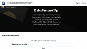What Edusmartup.com website looked like in 2018 (6 years ago)