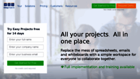 What Easyprojects.net website looked like in 2018 (6 years ago)