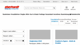 What Eberhardt-travel.de website looked like in 2018 (7 years ago)