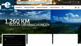What Elberadweg.de website looked like in 2018 (6 years ago)