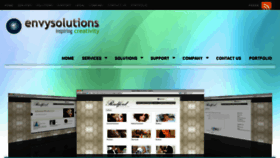 What Envysolutions.co.uk website looked like in 2018 (6 years ago)