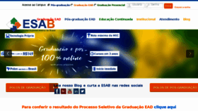 What Esab.edu.br website looked like in 2018 (5 years ago)