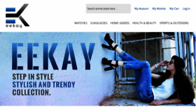 What Eekay.com website looked like in 2018 (6 years ago)