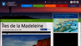 What Escaleilesdelamadeleine.ca website looked like in 2018 (6 years ago)