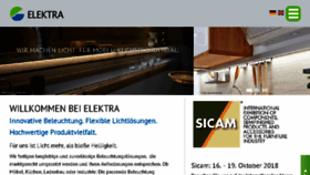 What Elektra.de website looked like in 2018 (5 years ago)