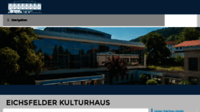 What Eichsfelder-kulturhaus.de website looked like in 2018 (5 years ago)