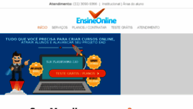 What Ensineonline.com.br website looked like in 2018 (6 years ago)
