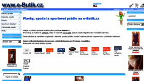 What E-butik.cz website looked like in 2018 (6 years ago)