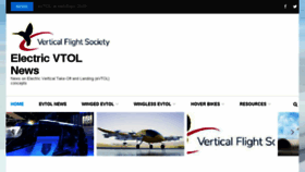 What Evtol.news website looked like in 2018 (5 years ago)