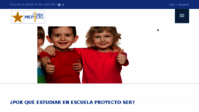 What Escuelaproyectoser.com website looked like in 2018 (6 years ago)