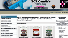 What Ececandles.com website looked like in 2018 (6 years ago)