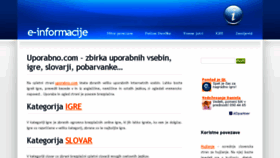 What E-informacije.com website looked like in 2018 (5 years ago)