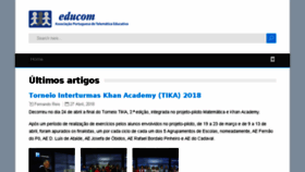 What Educom.pt website looked like in 2018 (5 years ago)