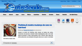 What Entretendo.com website looked like in 2018 (5 years ago)
