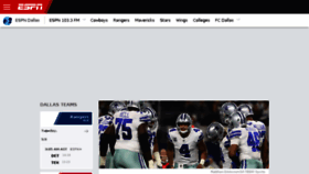 What Espndallas.com website looked like in 2018 (6 years ago)