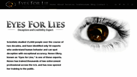 What Eyesforlies.com website looked like in 2018 (5 years ago)