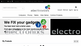 What Electronixs123.com website looked like in 2018 (6 years ago)