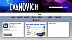 What Evanovich.com website looked like in 2018 (6 years ago)