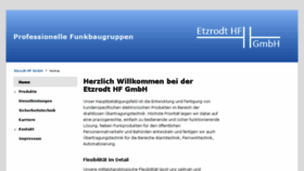 What Etzrodt-hf.de website looked like in 2018 (5 years ago)