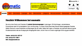 What Esomatic.de website looked like in 2018 (6 years ago)