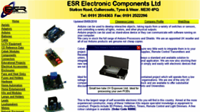 What Esr.co.uk website looked like in 2018 (6 years ago)