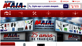 What Eletricamaia.com.br website looked like in 2018 (6 years ago)