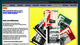 What Eisenbahn-und-modellbau.de website looked like in 2018 (5 years ago)