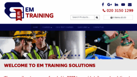 What Emtrainingsolutions.com website looked like in 2018 (5 years ago)