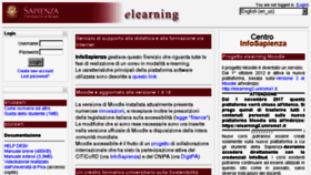 What Elearning.uniroma1.it website looked like in 2018 (5 years ago)