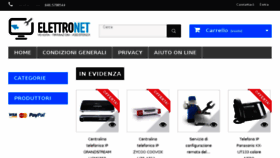 What Elettronetshop.it website looked like in 2018 (8 years ago)