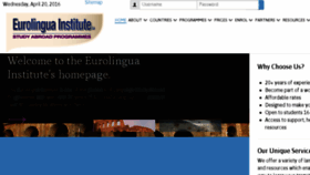 What Eurolingua.com website looked like in 2018 (6 years ago)