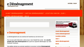 What E-demenagement.fr website looked like in 2018 (5 years ago)