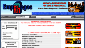 What Empregosrh.com.br website looked like in 2018 (5 years ago)