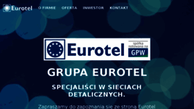 What Eurotel.pl website looked like in 2018 (5 years ago)