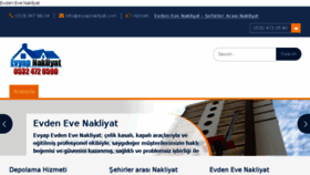 What Evyapnakliyat.com website looked like in 2018 (5 years ago)