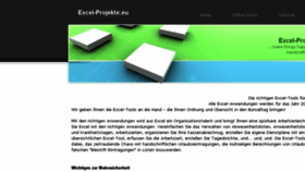 What Excel-projekte.eu website looked like in 2018 (5 years ago)
