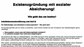 What Existenzgruenderinfo.de website looked like in 2018 (5 years ago)