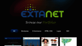 What Extanet.com website looked like in 2018 (5 years ago)
